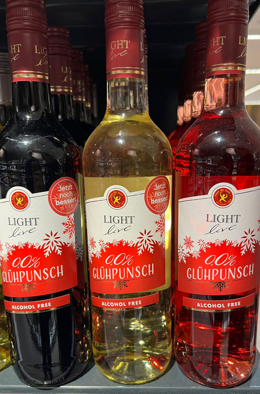 Alkoholfreier Punsch in Rot, Weiß und Rosé