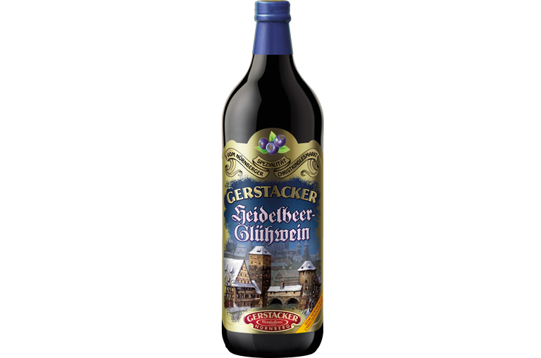 Flaschenabbildung Heidelbeer Glühwein von Gerstacker