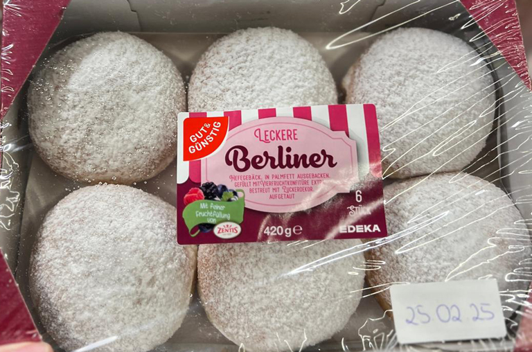 Produktabbildung GUT&GÜNSTIG Berliner zum Genuss an Fastnacht