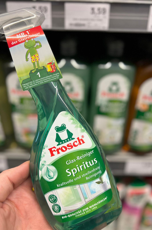 Abbildung Frosch Spiritus Glasreiniger
