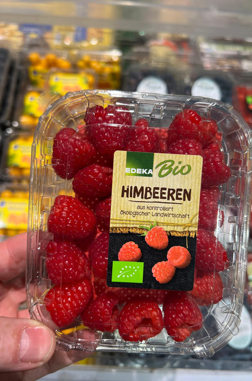 Himbeeren von der Eigenmarke EDEKA Bio