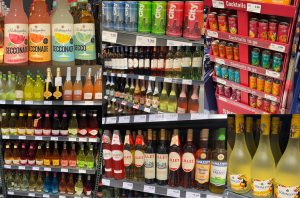 Sommerlaune im Glas: Collage mit Highlights aus dem Getränkesortiment