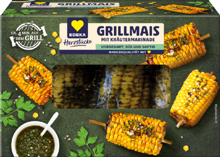 Grillmais in würziger Kräutermarinade