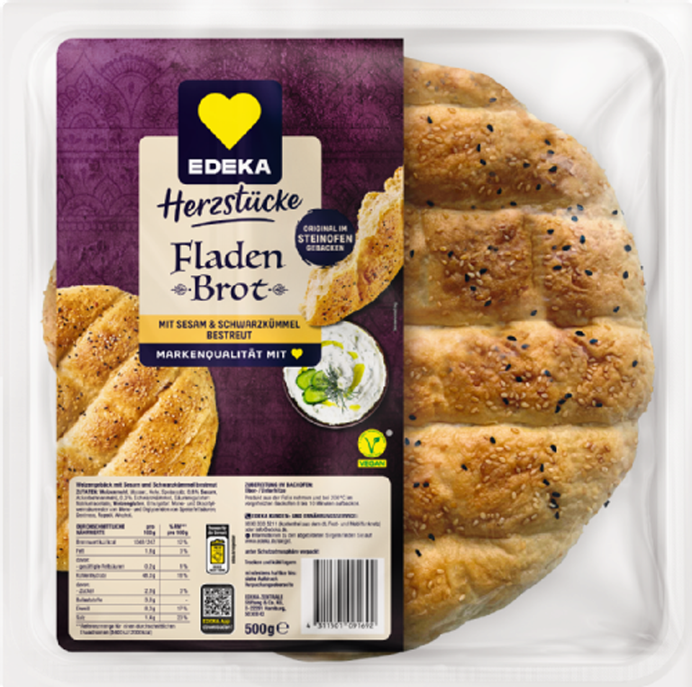 Fladenbrot mit Sesam & Schwarzkümmel
