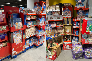 Collage Titelbild Aufbauten Adventskalender bei EDEKA Deckenbach