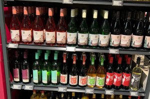 Glühwein-Regal bei EDEKA Deckenbach in der Königsberger Straße