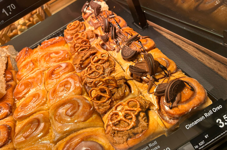 Zimtschnecken in verschiedenen Variationen