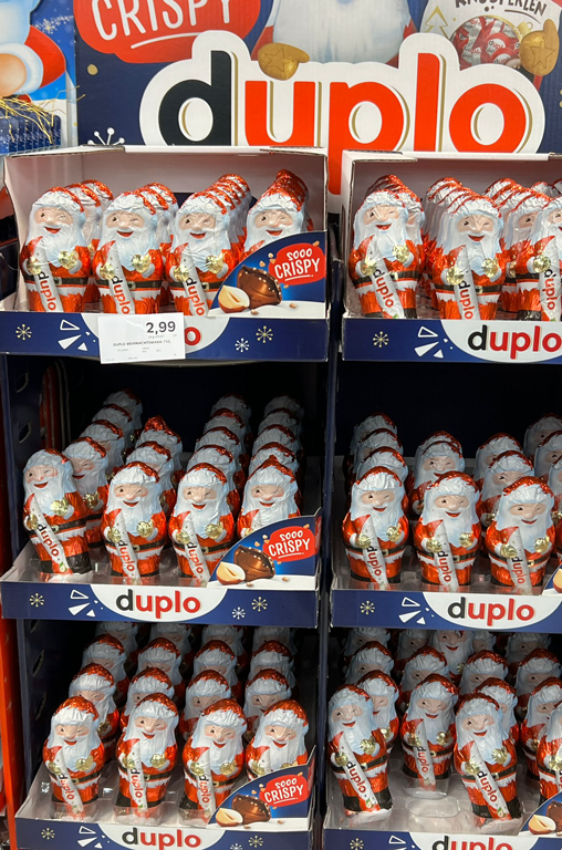 Aufsteller Schoko-Nikoläuse